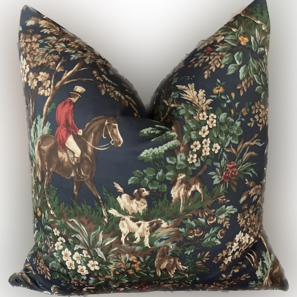 Ralph Lauren Ainsworth Fox Hunt, Equestrian Pillow
